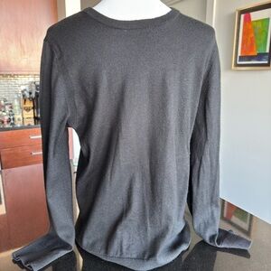 Express Black Merino Wool Crewneck Sweater Medium | Soft & Classic